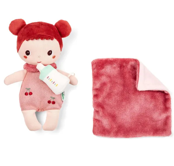 Lilliputiens stoffen pop Mio met poppenmand 1 jr+ 11983725