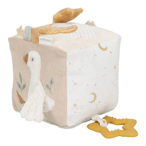 Little Dutch activiteitenkubus newborn naturals 0 mnd+
