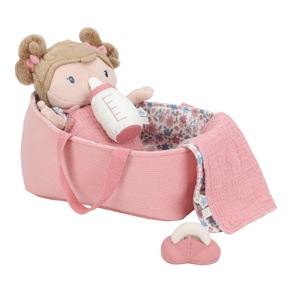 Little Dutch babypop in mandje Rosa 25 cm 1 jr+ 8713291446779
