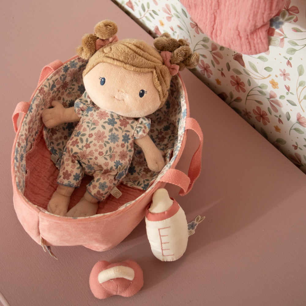 Little Dutch babypop in mandje Rosa 25 cm 1 jr+ LD4677