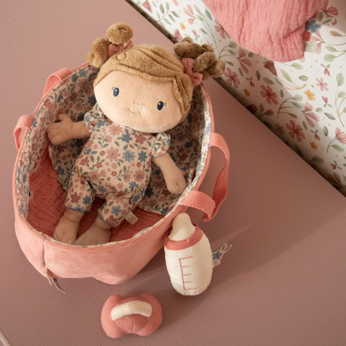 Little Dutch babypop in mandje Rosa 1jr 8713291446779 e