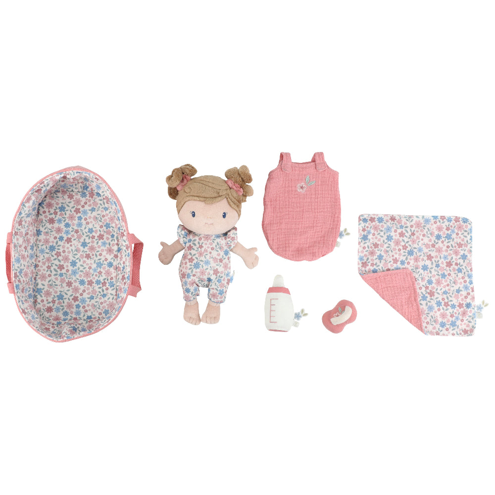 Little Dutch babypop in mandje Rosa 25 cm 1 jr+