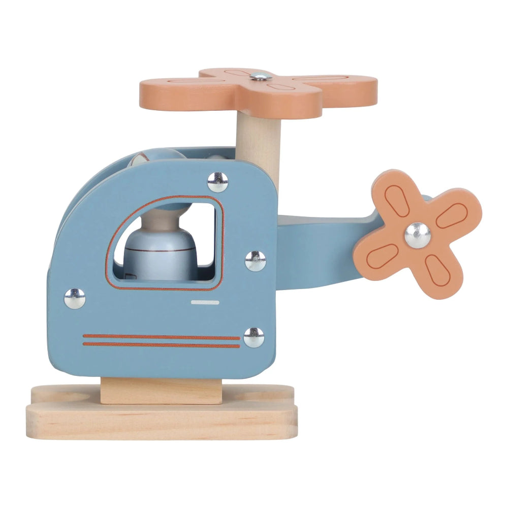 Little Dutch houten helikopter + popje 18 mnd+ LD2552