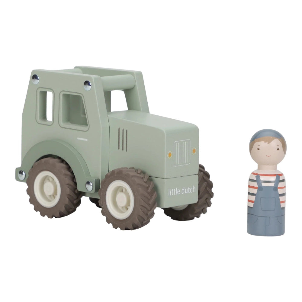 Little Dutch houten tractor + popje 18 mnd+ LD2551