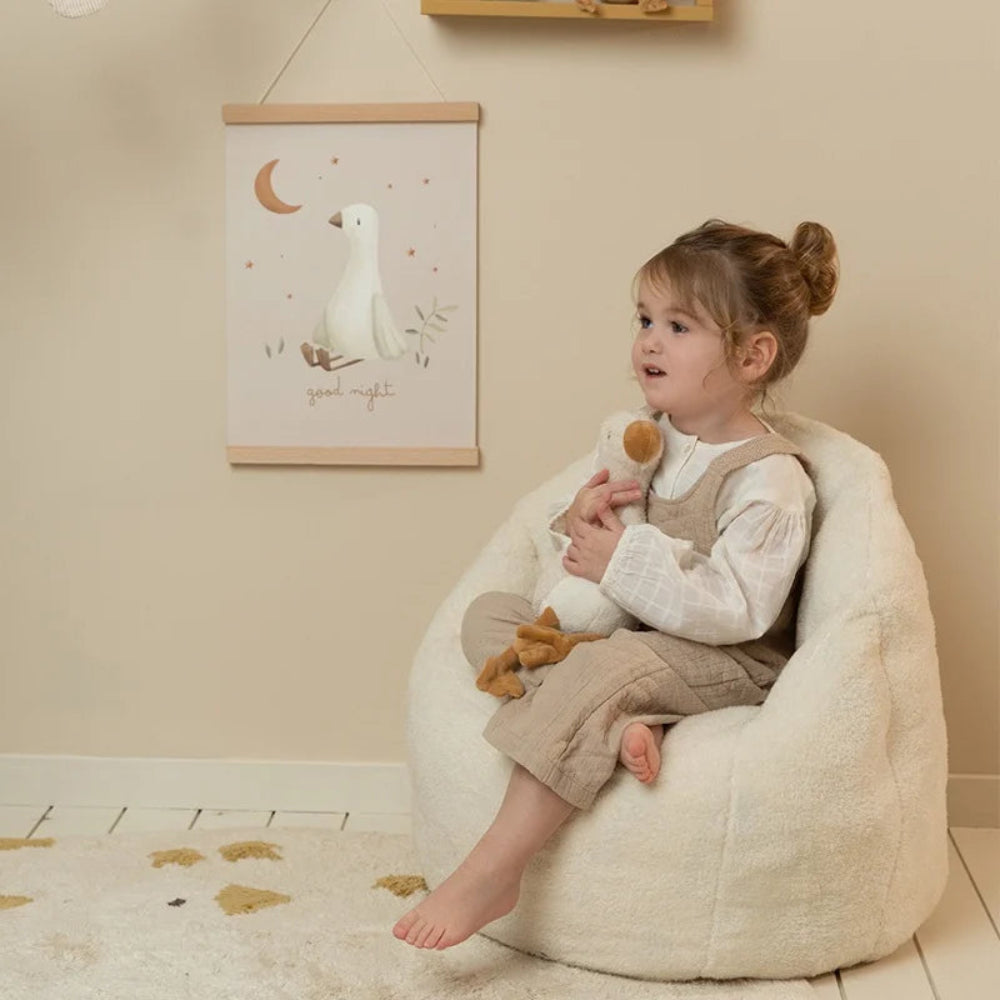 Little Dutch kinderstoel soft white Polyester + Polyurethane