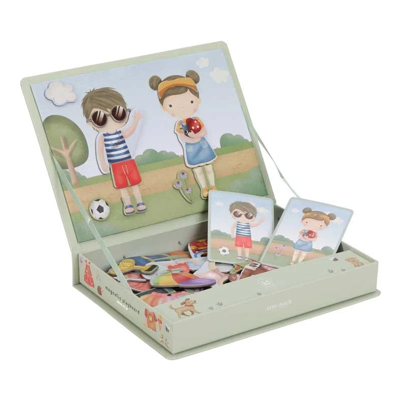 Little Dutch magnetisch speelbord Jim en Rosa dress-up 3 jr+ 8713291447844