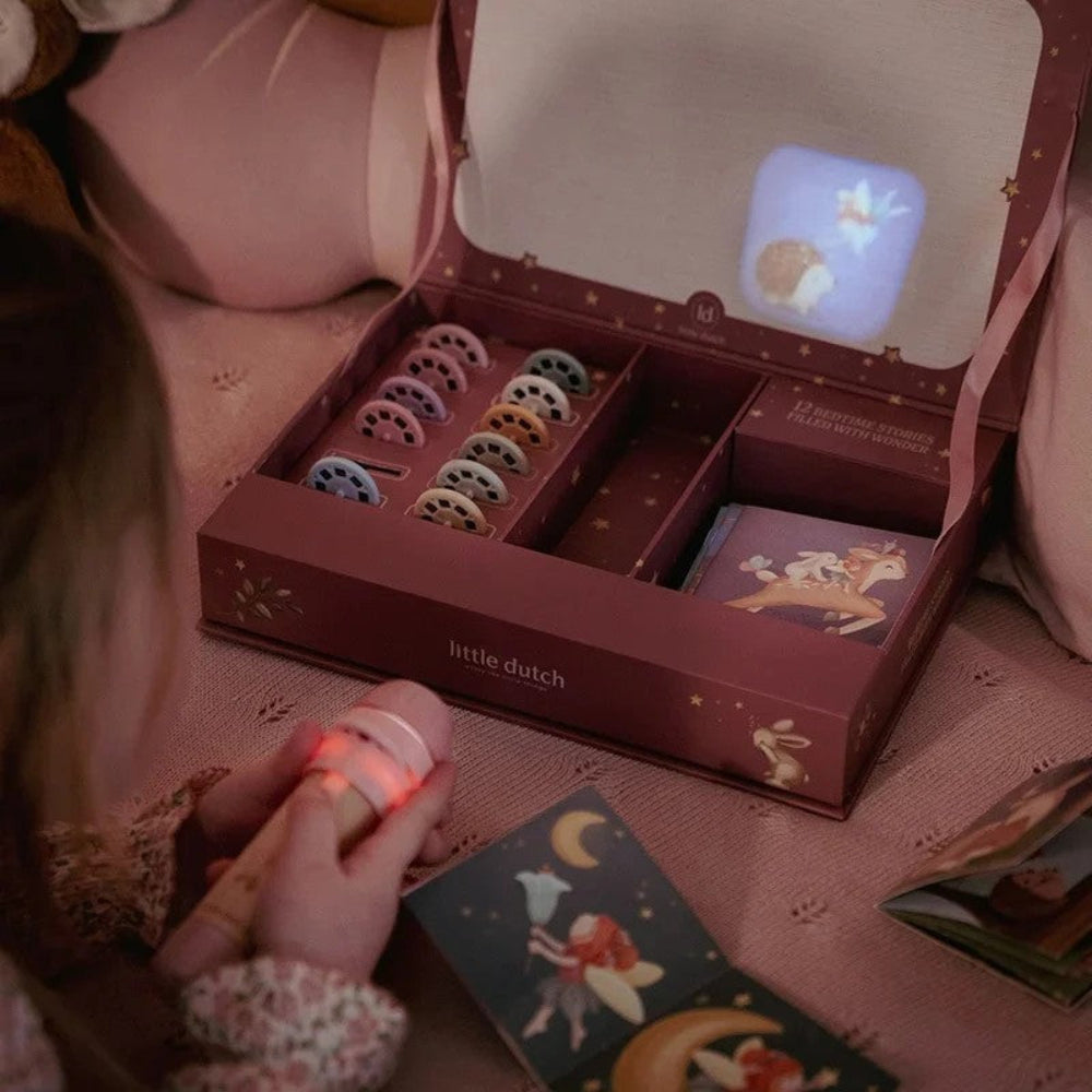 Little Dutch verhalen projector zaklamp set roze 3 jr+ kopen