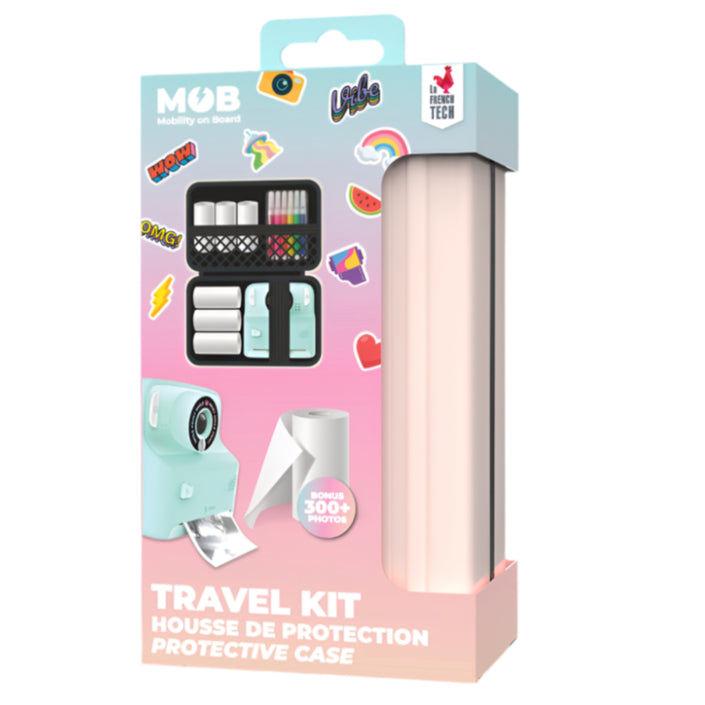 MOB travel kit Pixiprint case + 4 paper rolls 2.0