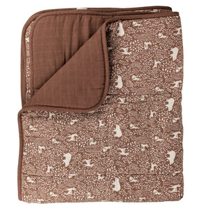 Main Sauvage baby quilt deken woodland 110x120