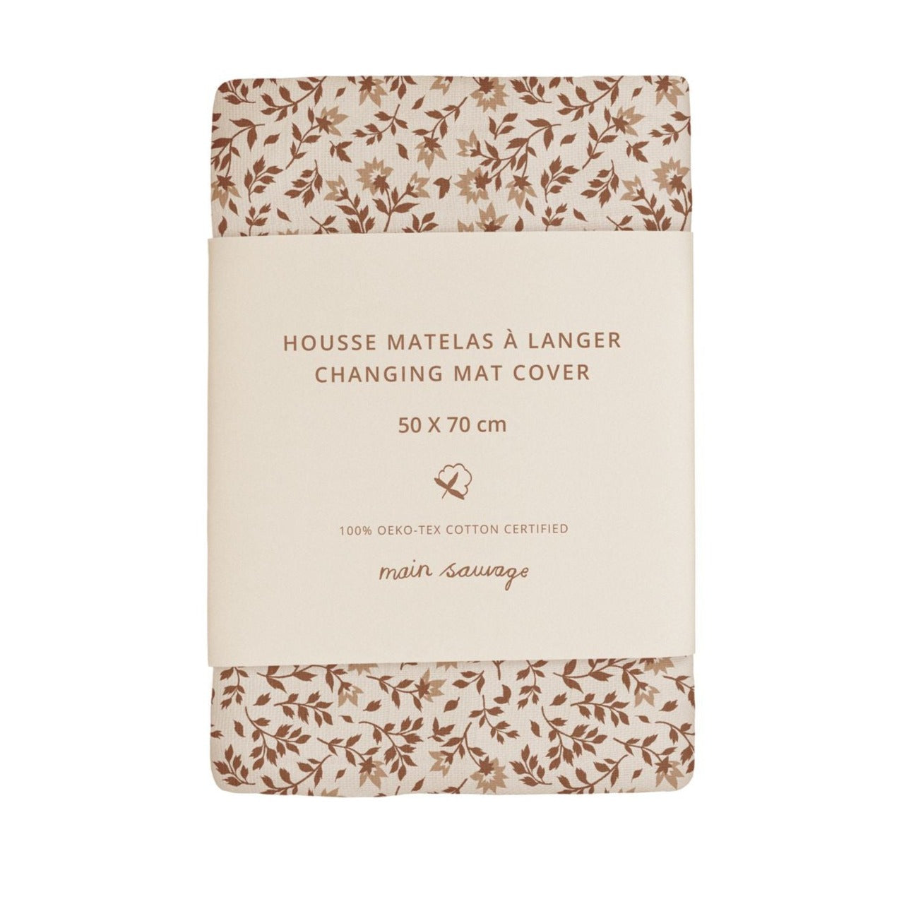 Main Sauvage hydrofiele doek hibiscus 70 x 70