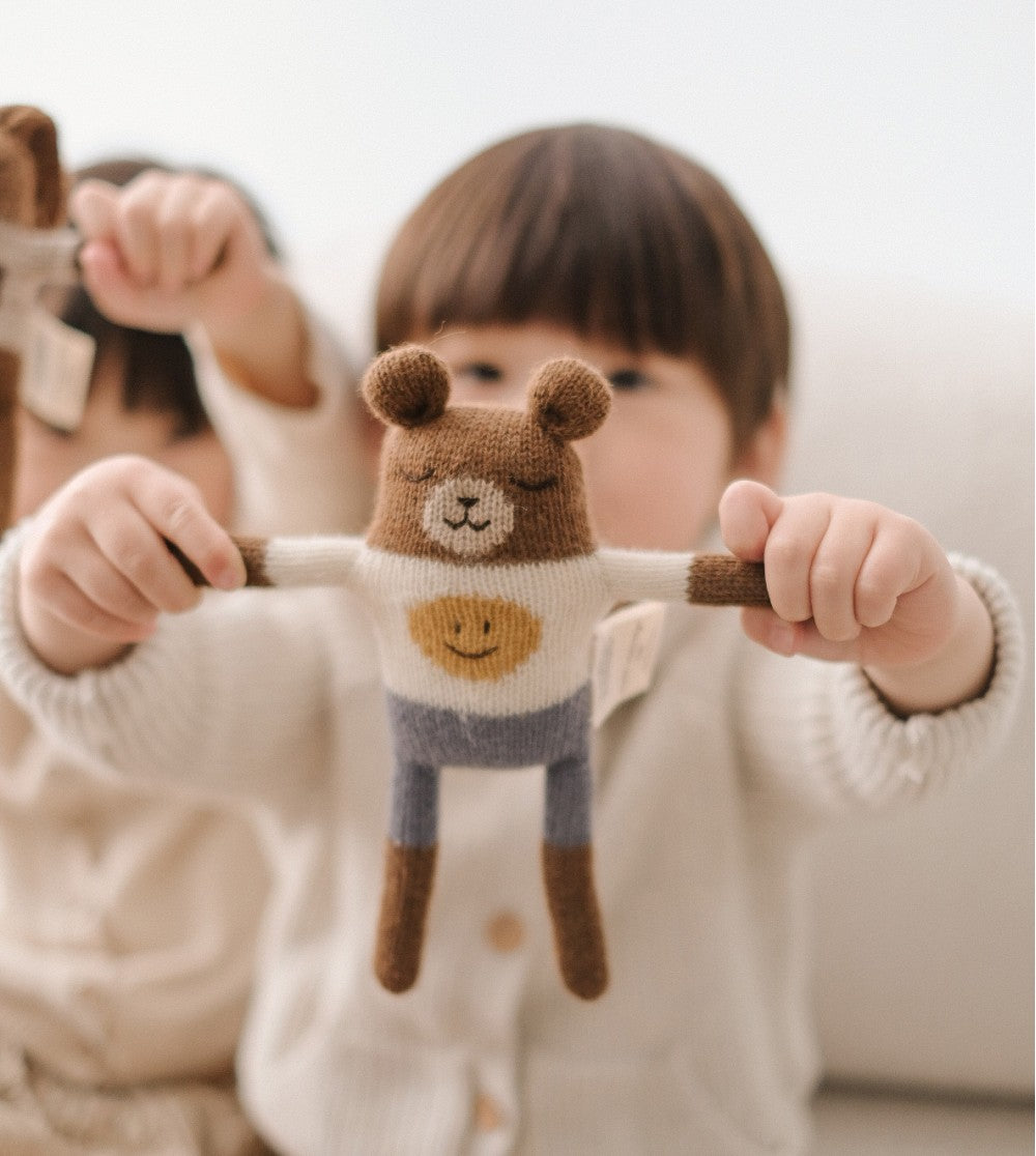 Main Sauvage knuffel teddy smiley