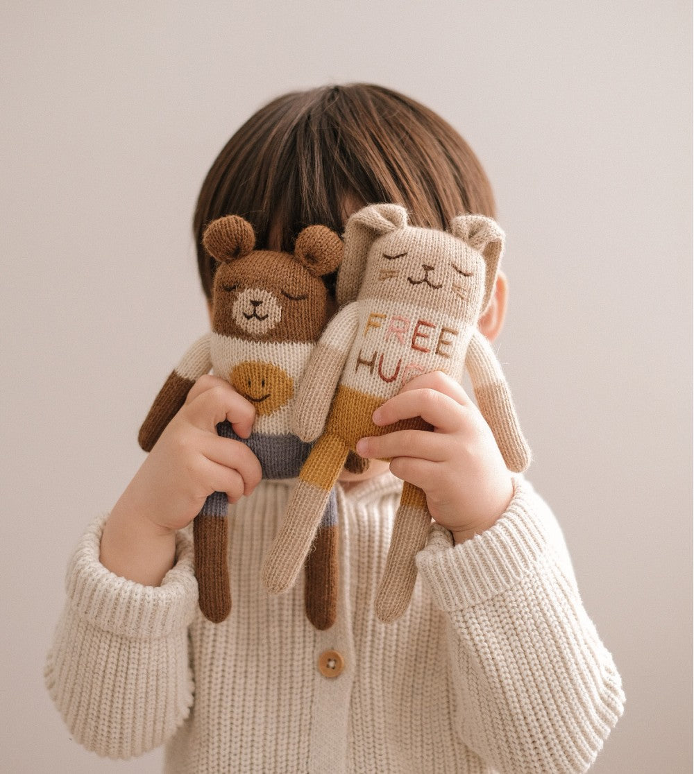 Main Sauvage knuffel teddy smiley