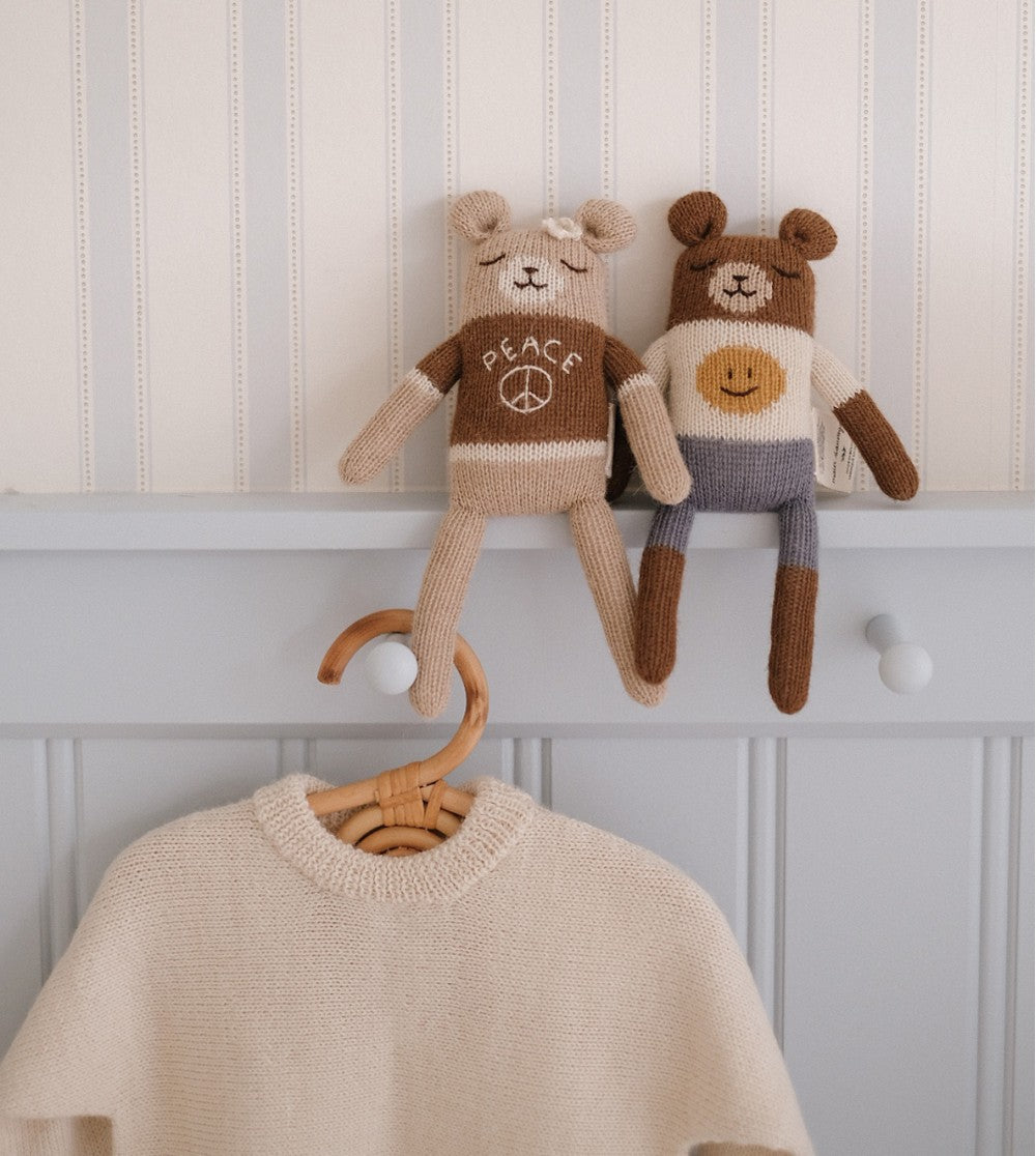 Main Sauvage knuffel teddy smiley