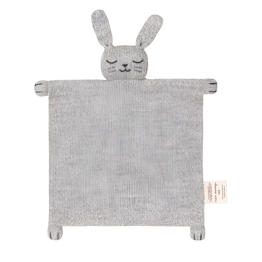 Main Sauvage knuffeldoekje bunny grey knit