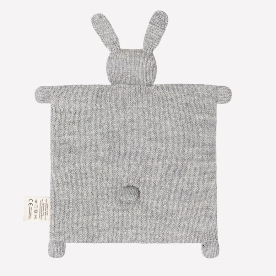 Main Sauvage knuffeldoekje bunny grey knit 3760281701719