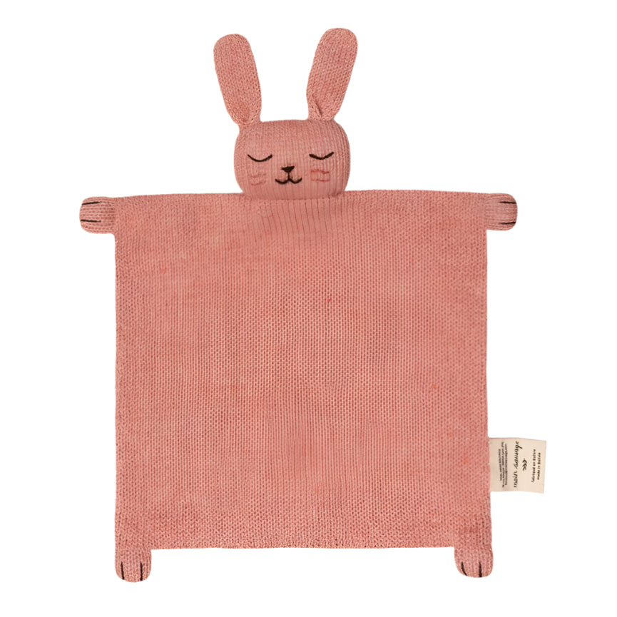Main Sauvage knuffeldoekje bunny rose knit