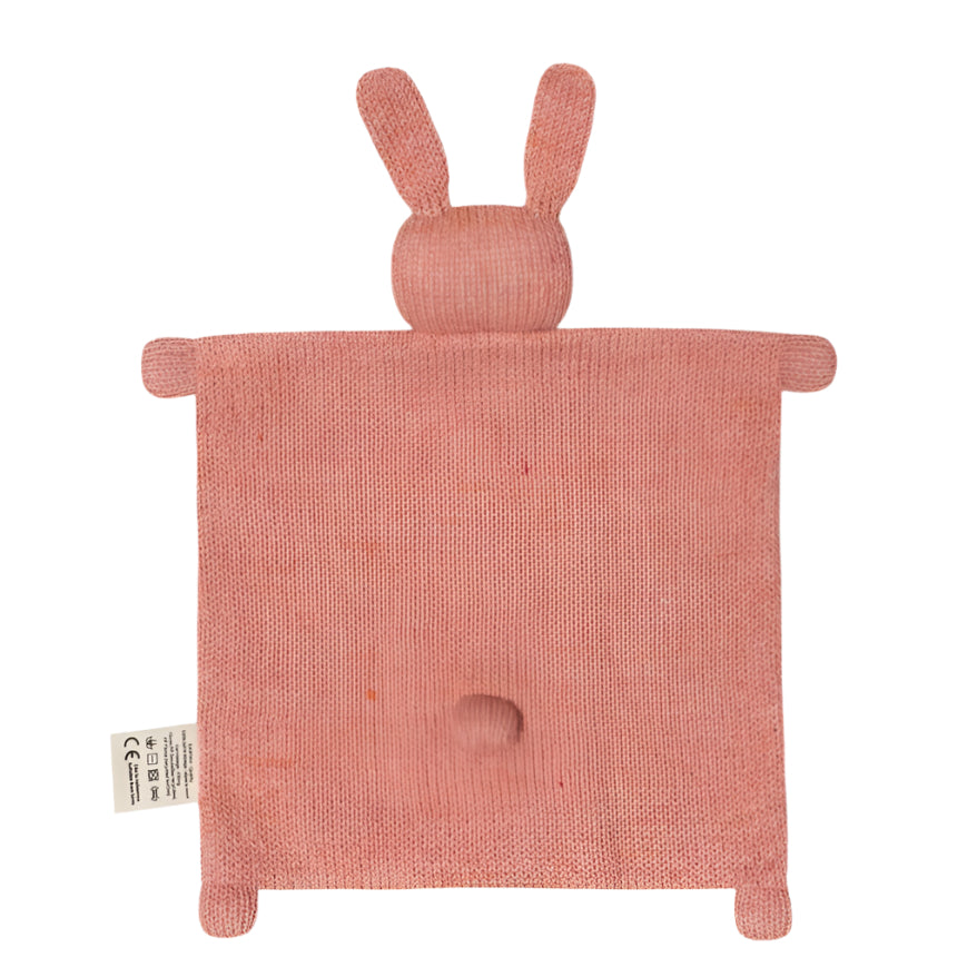 Main Sauvage knuffeldoekje bunny rose knit 3760281701702