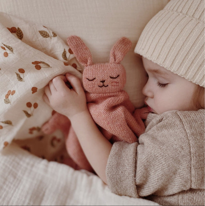 Main Sauvage knuffeldoekje bunny rose knitMSA.KC.BUN.ROSEc