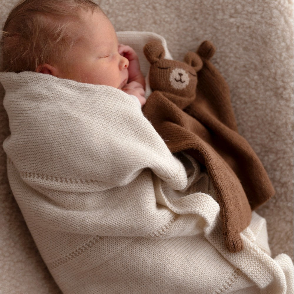 Main Sauvage knuffeldoekje teddy nut knit a 