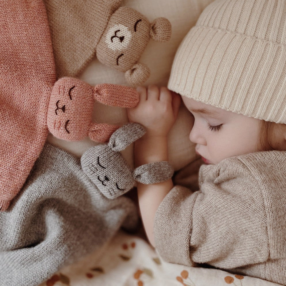 Main Sauvage knuffeldoekje teddy sand knitMSA.KC.TED.SANDd
