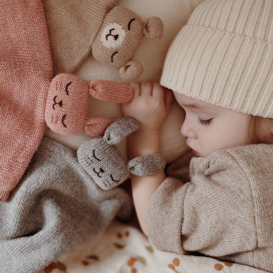 Main Sauvage knuffeldoekje teddy sand knitMSA.KC.TED.SAND