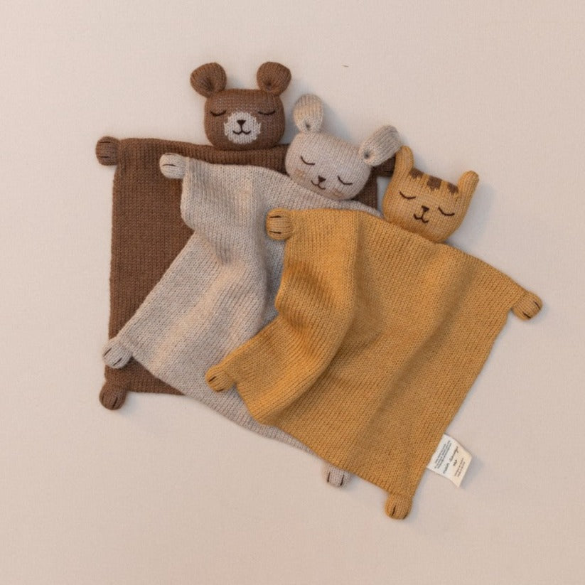 Main Sauvage knuffeldoekje tiger knit MSA-KC-TIG-OCHR