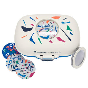 Monbento x Catimini lunchbox gram blue terrazzo