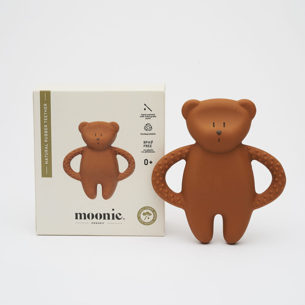 Moonie bijtspeeltje bear caramel 0 mnd