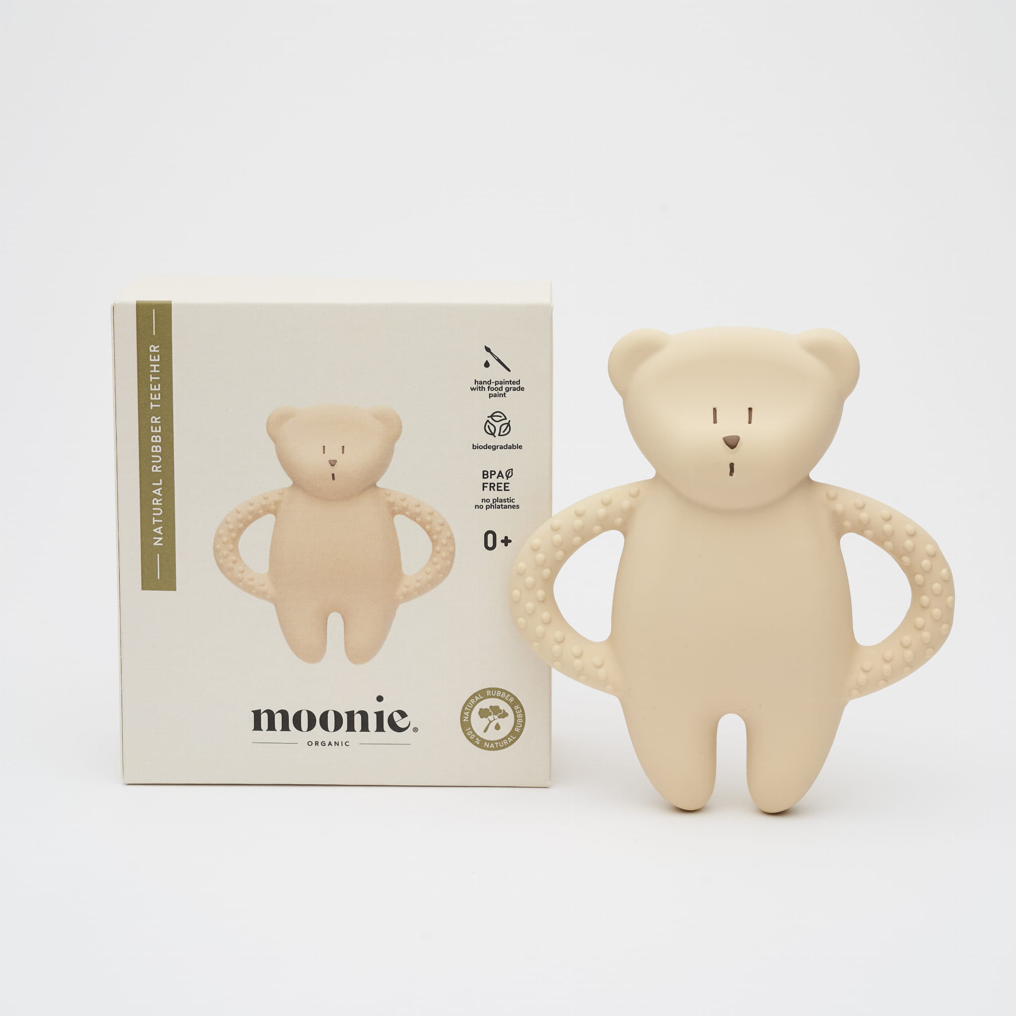 Moonie bijtspeeltje bear sand natur 0 mnd