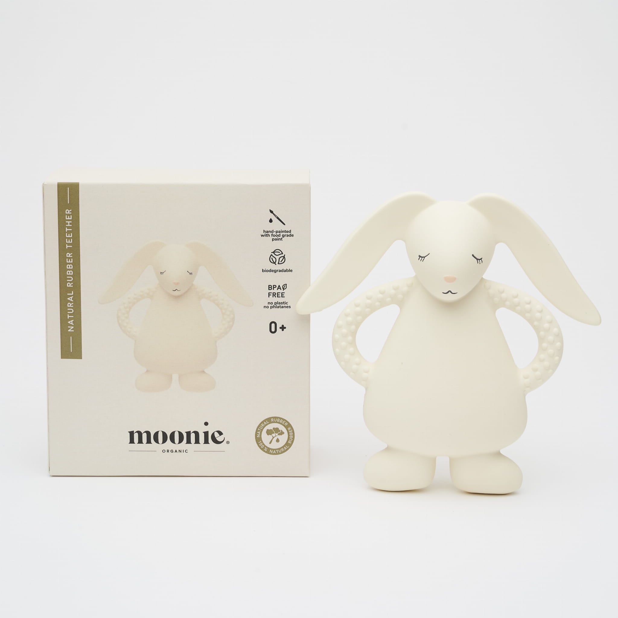 Moonie bijtspeeltje bunny cream 0 mnd