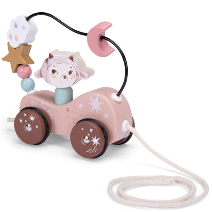 Moulin Roty houten trein op wielen Apres la Pluie 10+ mnd