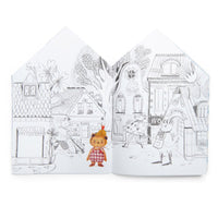 Moulin Roty kleur- en stickerboek Les Minouchkas 3 jr+