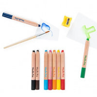 Moulin Roty kleurpotloden aquarel Les Schmouks 3 stks 3 jr+