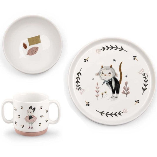 Moulin Roty porseleinen servies Après la pluie