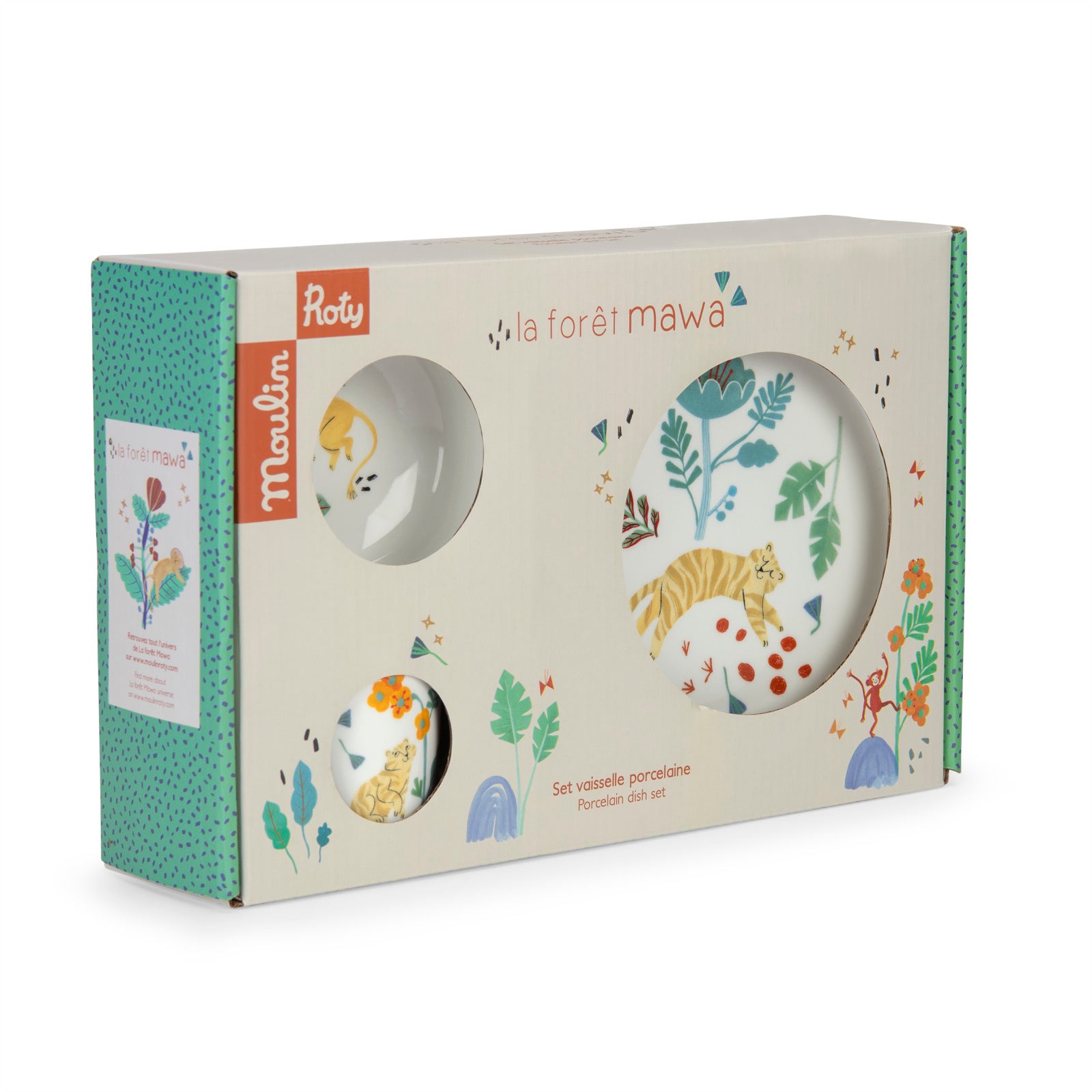 Moulin Roty porseleinen servies La foret Mawa