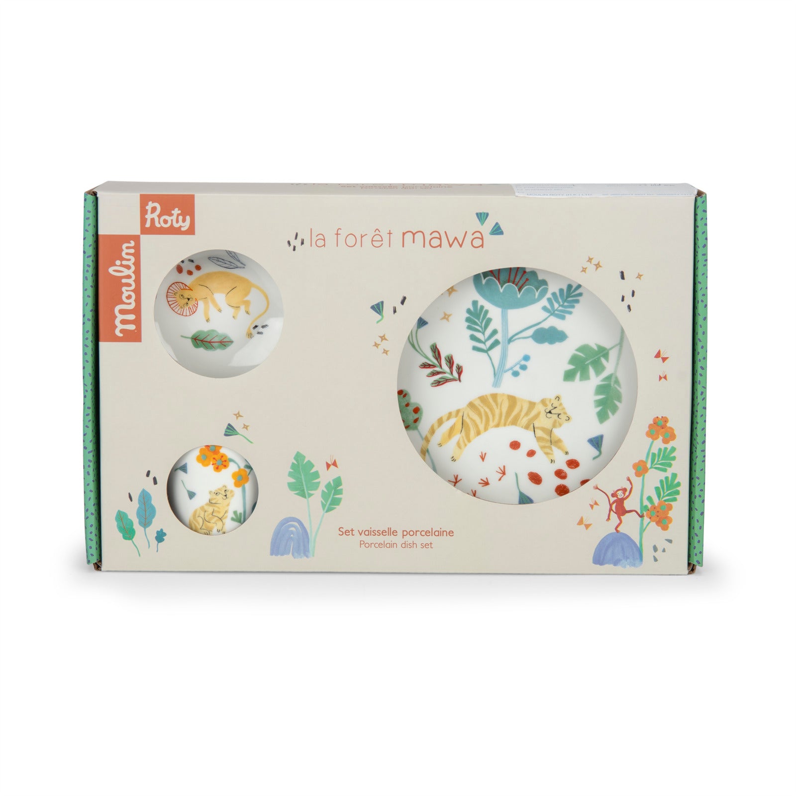 Moulin Roty porseleinen servies La foret Mawa