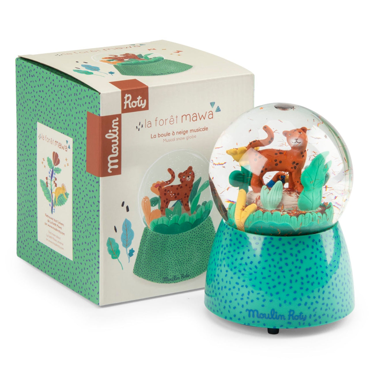 Moulin Roty sneeuwbol met muziekdoos la foret Mawa