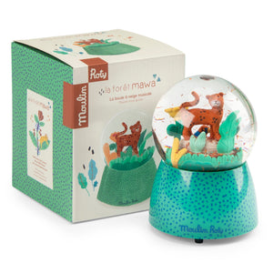 Moulin Roty sneeuwbol met muziekdoos la foret Mawa