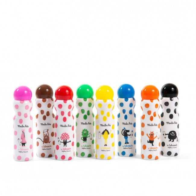 Moulin Roty stempel stiften Les Schmouks 8 stks 3 jr+