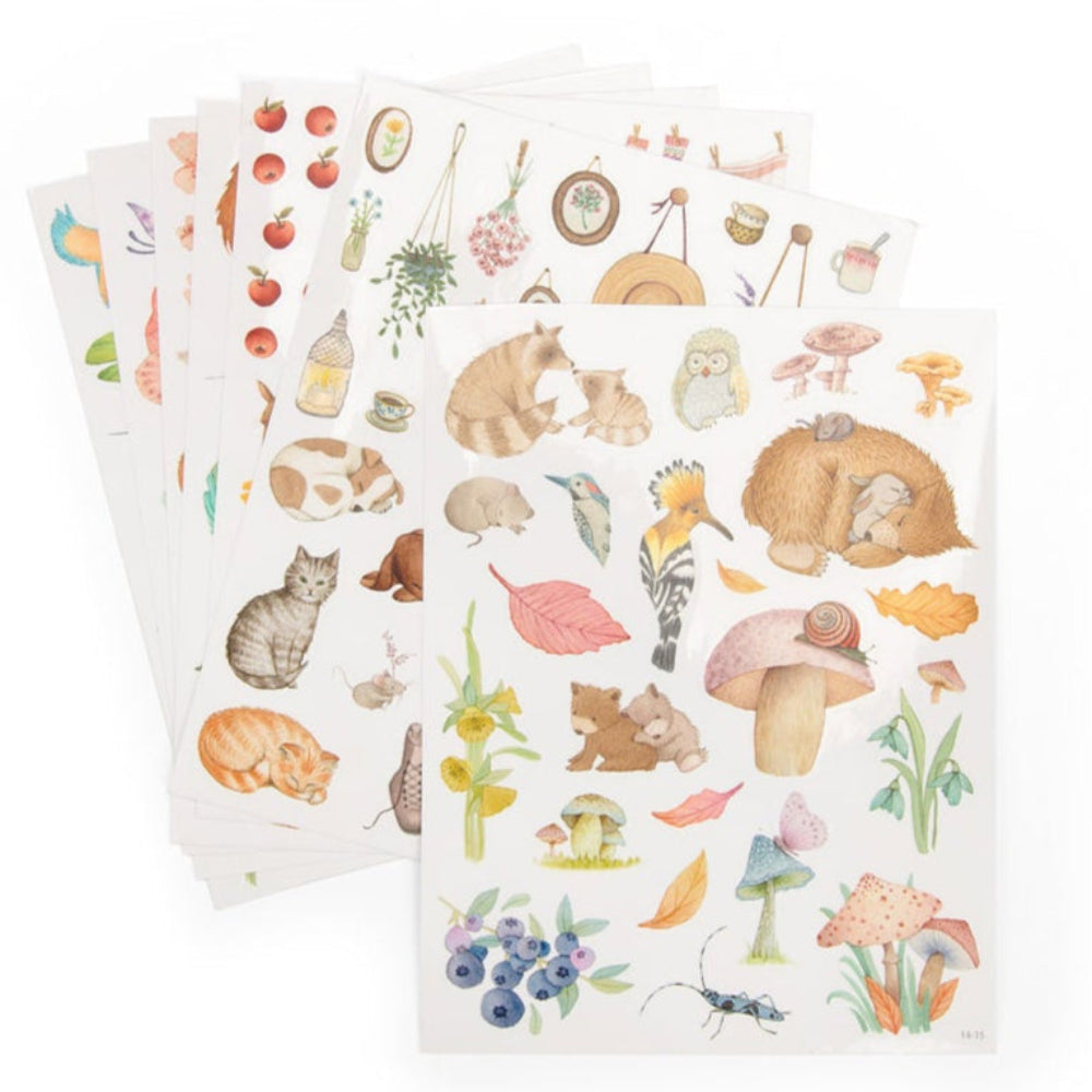 Moulin Roty kleurboek met stickers Les Rosalies 3 jr+ 710185