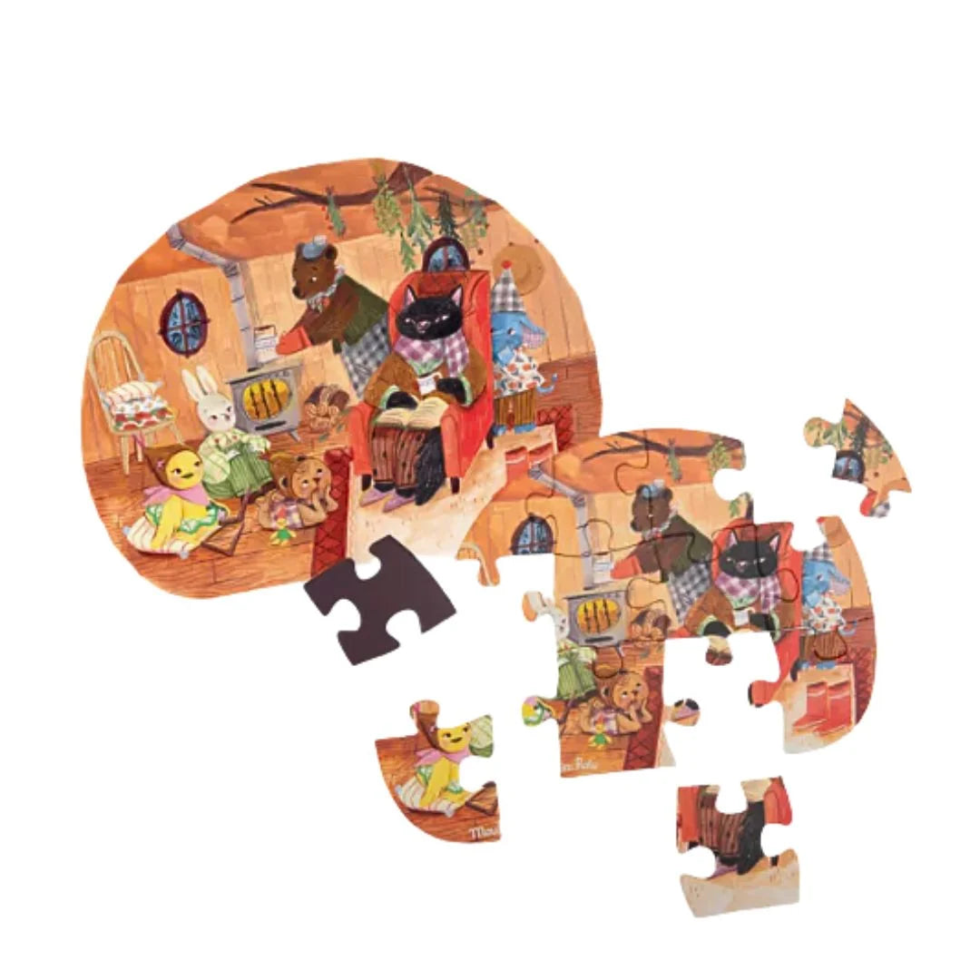 Moulin Roty mini puzzels Les Minouchkas 3jr+