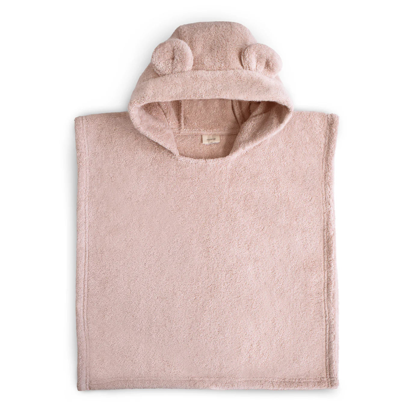 Mushie badponcho beer blush 1-3 jr