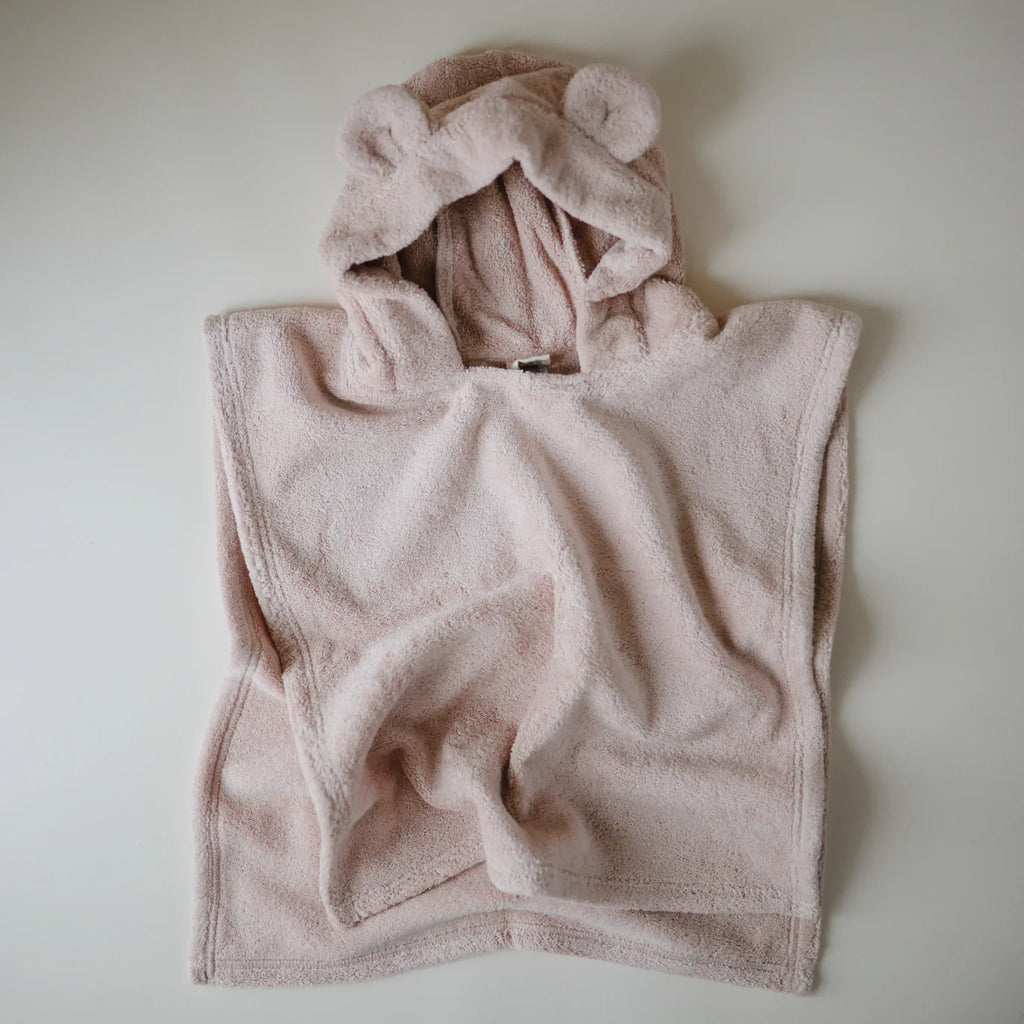 Mushie badponcho beer blush 1-3 jr kopen