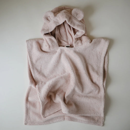 Mushie badponcho beer blush 1-3 jr