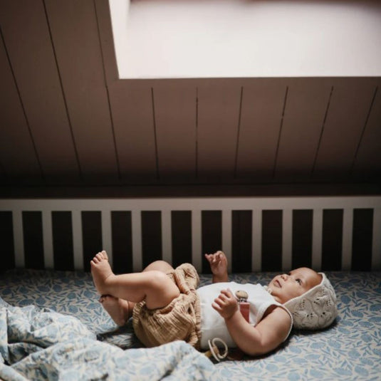 Mushie hydrofiele doek blue flowers 120 x 120