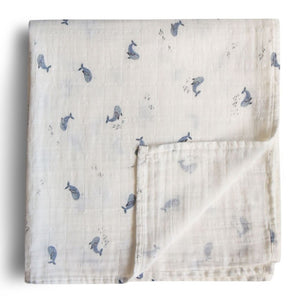 Mushie hydrofiele doek whales