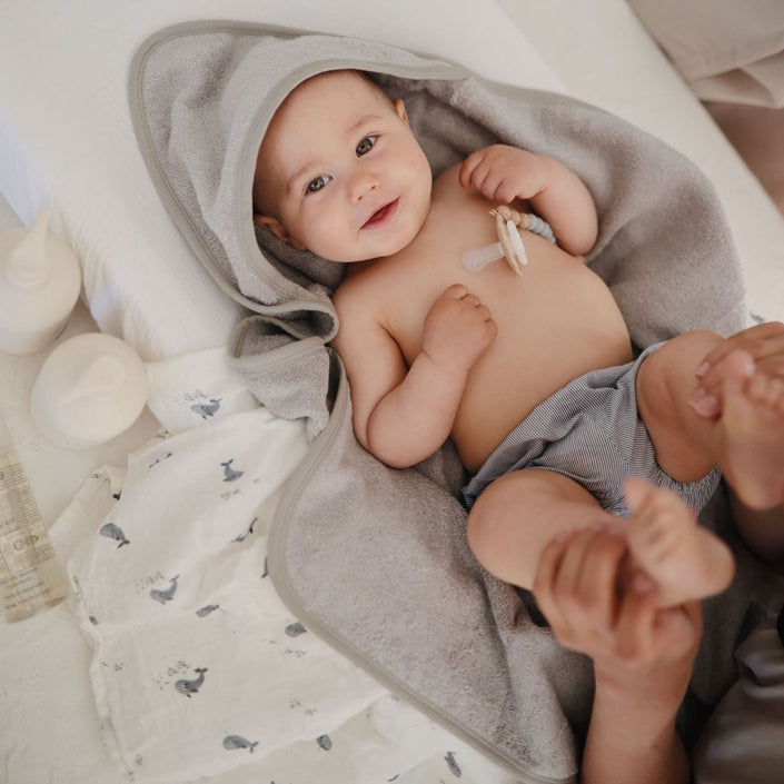 Mushie hydrofiele doek whales