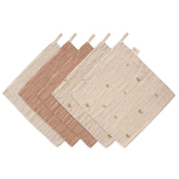 Mushie hydrofiele washandjes rainbow