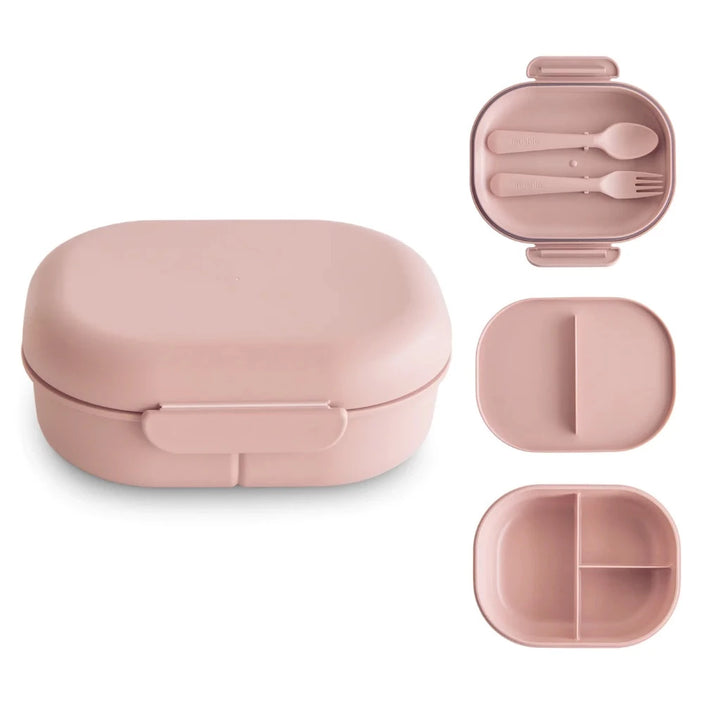 Mushie lunchbox blush