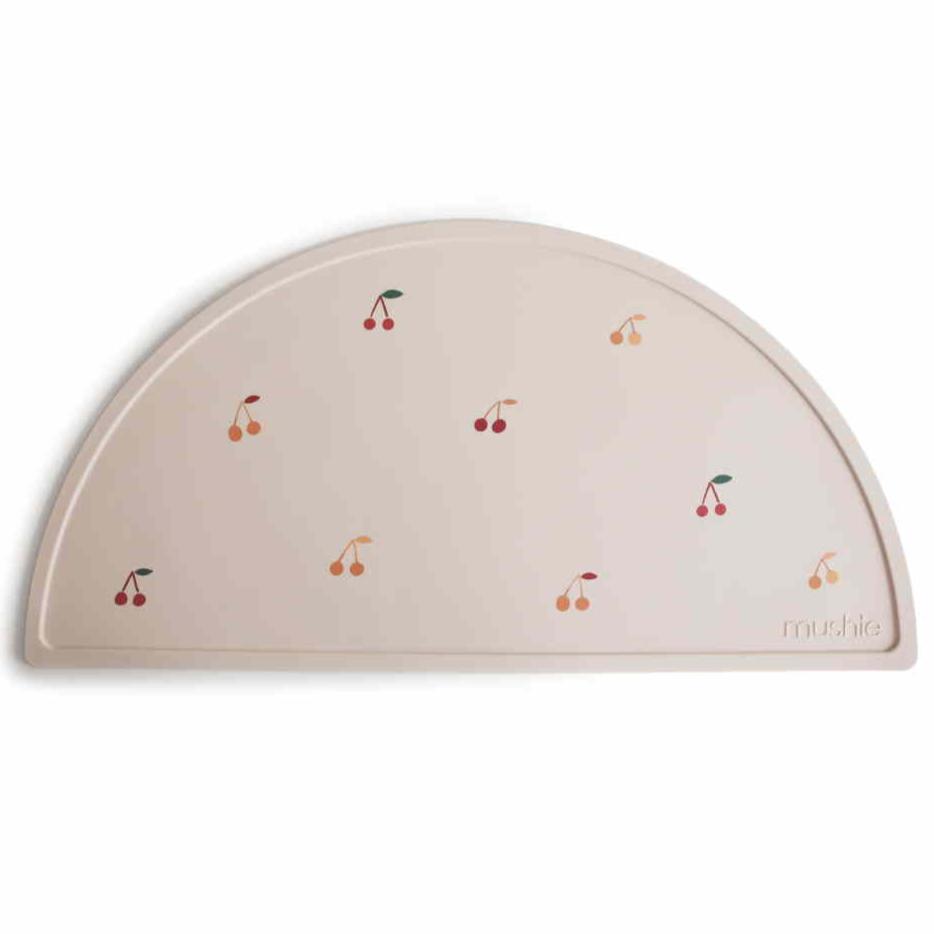 Mushie placemat cherries